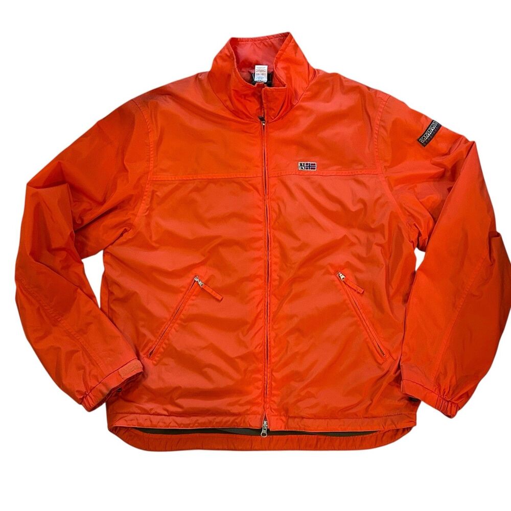 NAPAPIJRI Geographic Expedition Coat Men's Size XL Vintage Orange